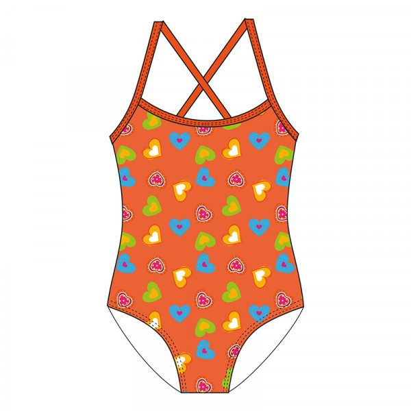 Mädchen Badeanzug gefüttert