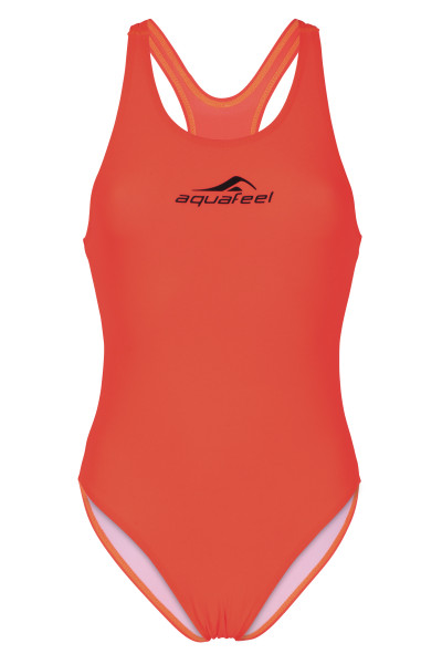 Badeanzug Mädchen orange sportiv