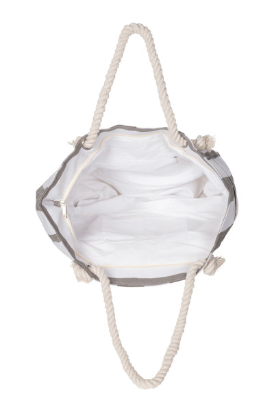 Strandtasche mit Reißverschluss gefüttert
