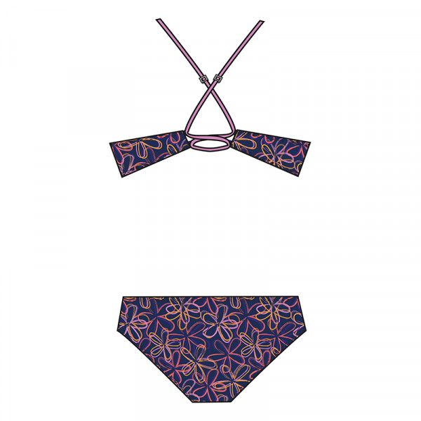 Mädchen Bikini gefüttert