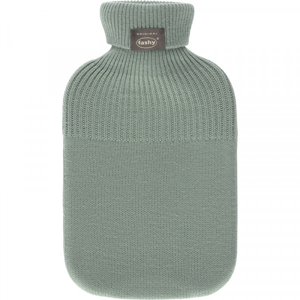 Wärmflasche 2,0 l mit Rollkragen Strickbezug