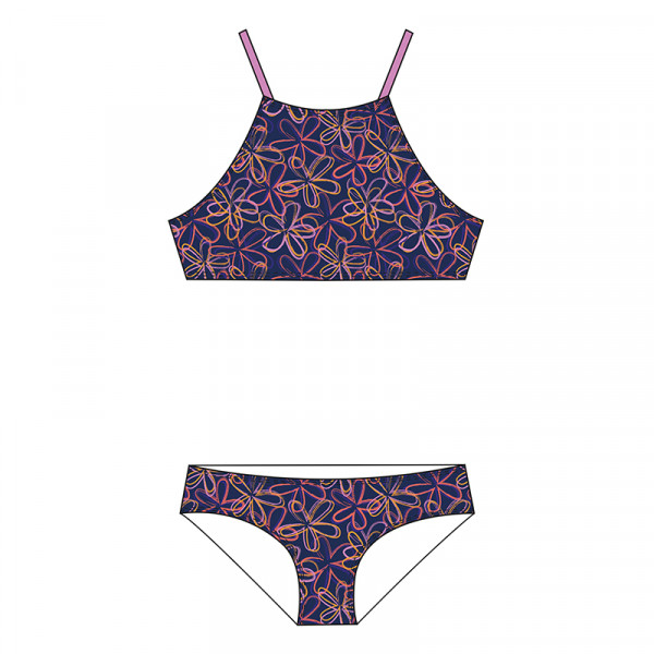 Mädchen Bikini gefüttert