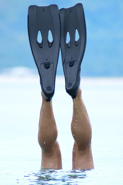 Schwimmflossen schwarz