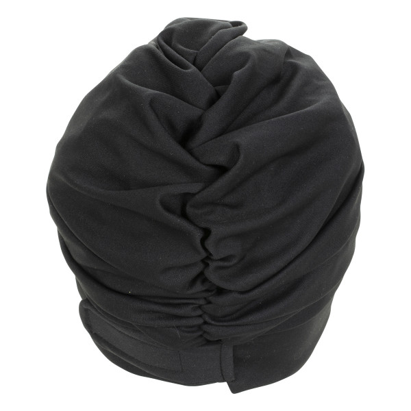 Badehaube schwarz im Turban Style