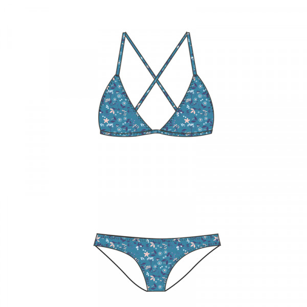Mädchen Bikini gefüttert