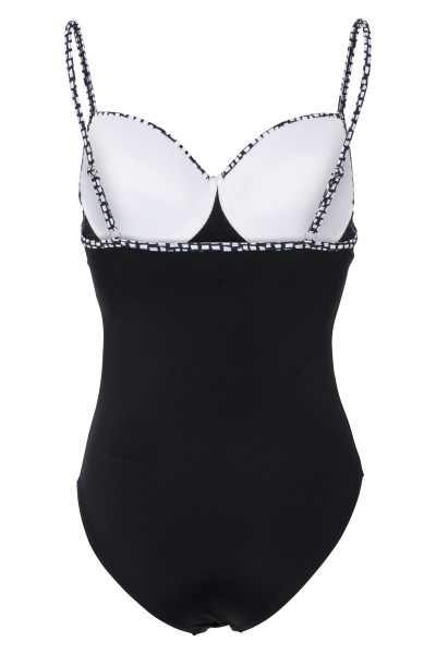 Badeanzug Damen schwarz mit Formbügel
