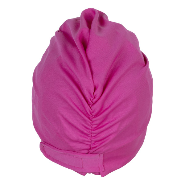 Stoffbadehaube in Turbanform mit Klettverschluss