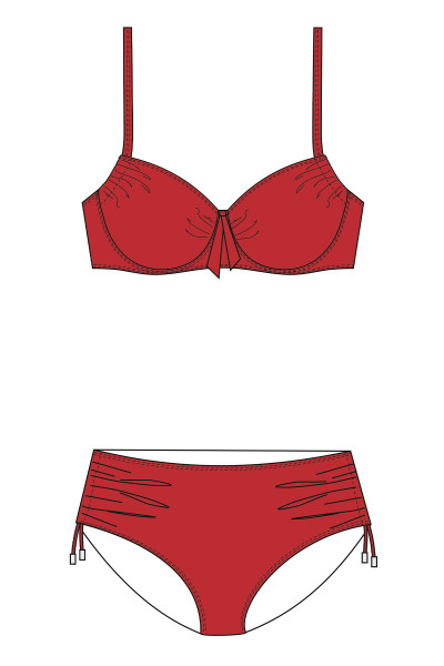 Bikini Damen Formbügel gefüttert 