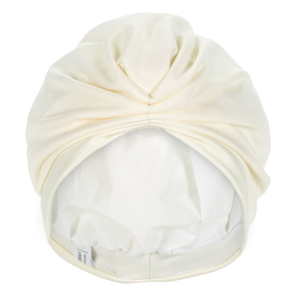 Stoffbadehaube in Turbanform mit Klettverschluss