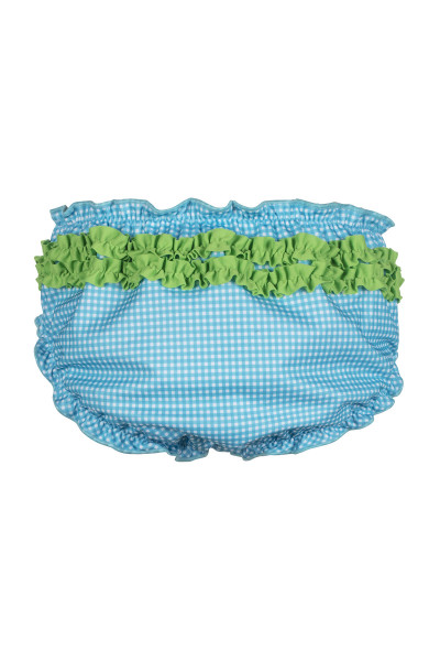 Badewindelhöschen Vichykaro Türkis