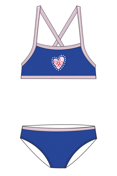 Mädchen Bikini mit verstellbaren Trägern