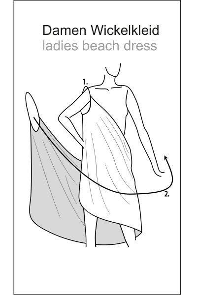 Wickelkleid Damen Blau