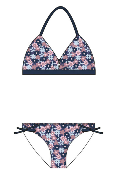 Mädchen Bikini vorne und hinten gefüttert