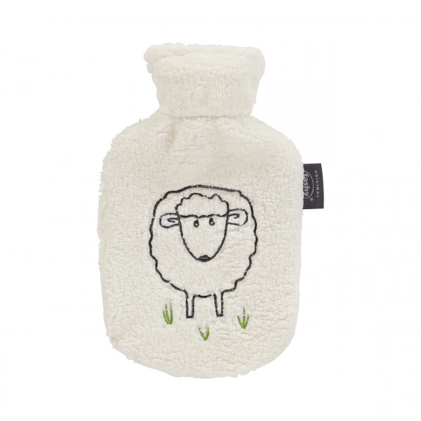 Wärmflasche mit Bezug" Schaf" 0,8 L