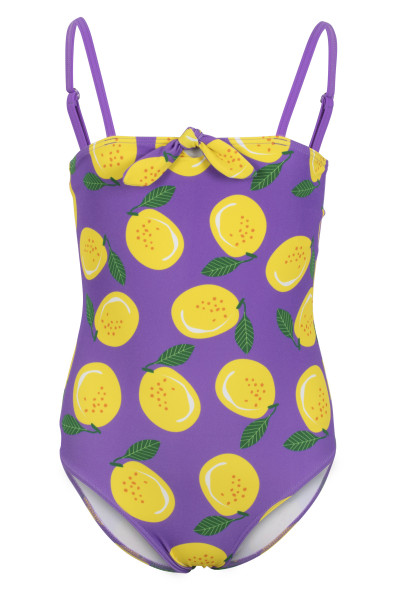 Badeanzug Mädchen gefüttert mit Zitronen Design
