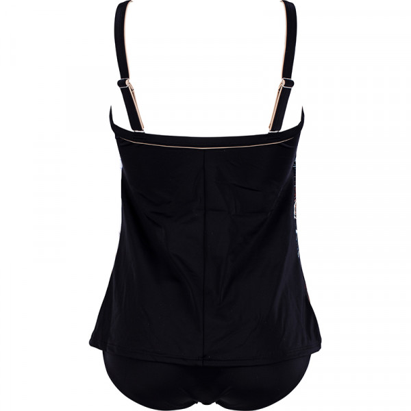 Damen Tankini mit Soft Cups Rückseiet uni