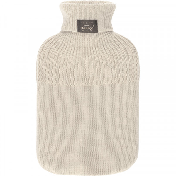 Wärmflasche 2,0 l mit Rollkragen Strickbezug