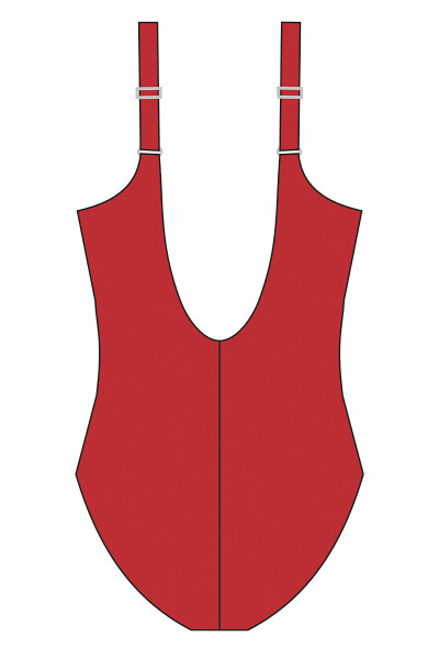 Badeanzug Wickeloptik gefüttert mit Schalen